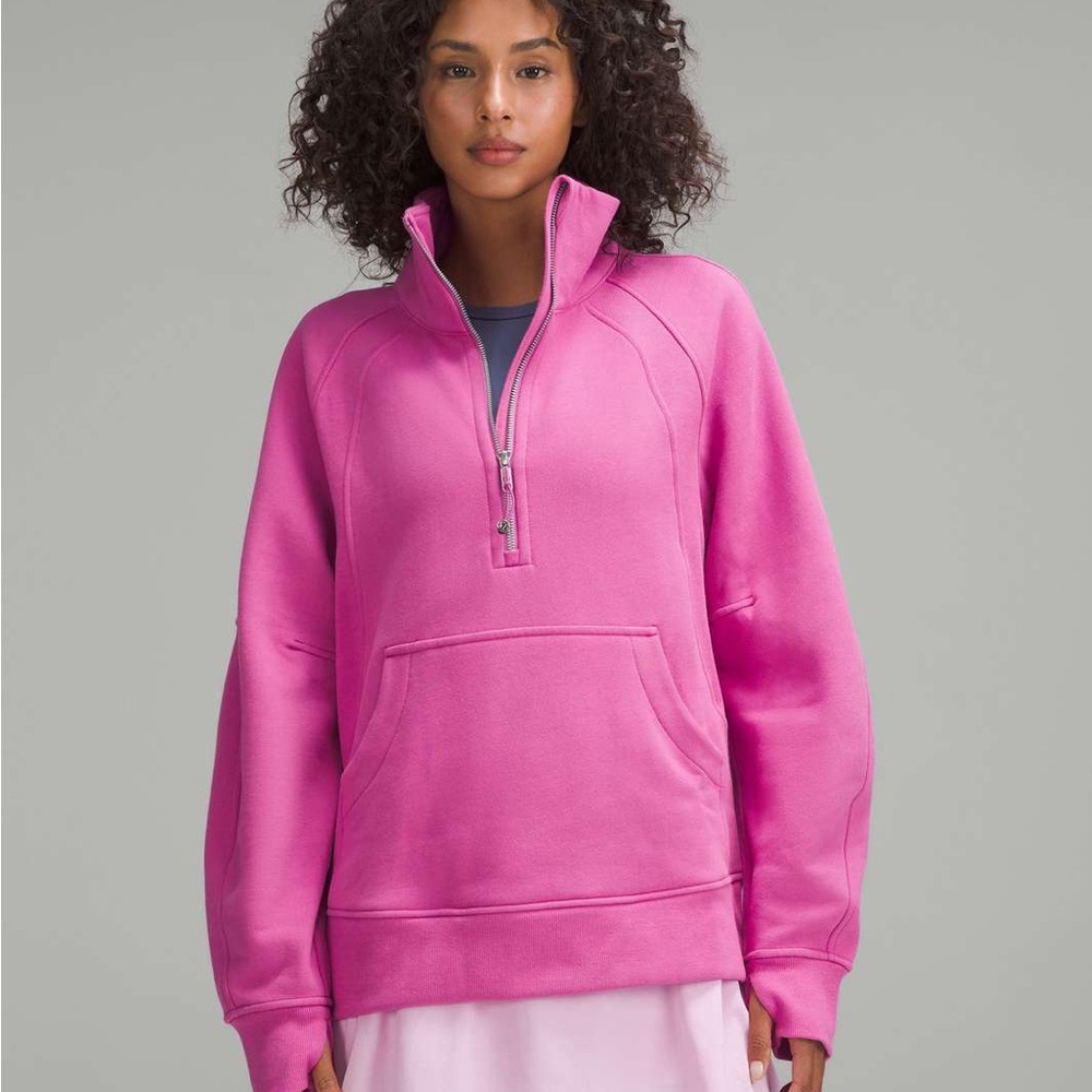 Lululemon Athletica Pink Half-Zip Sweatshirt